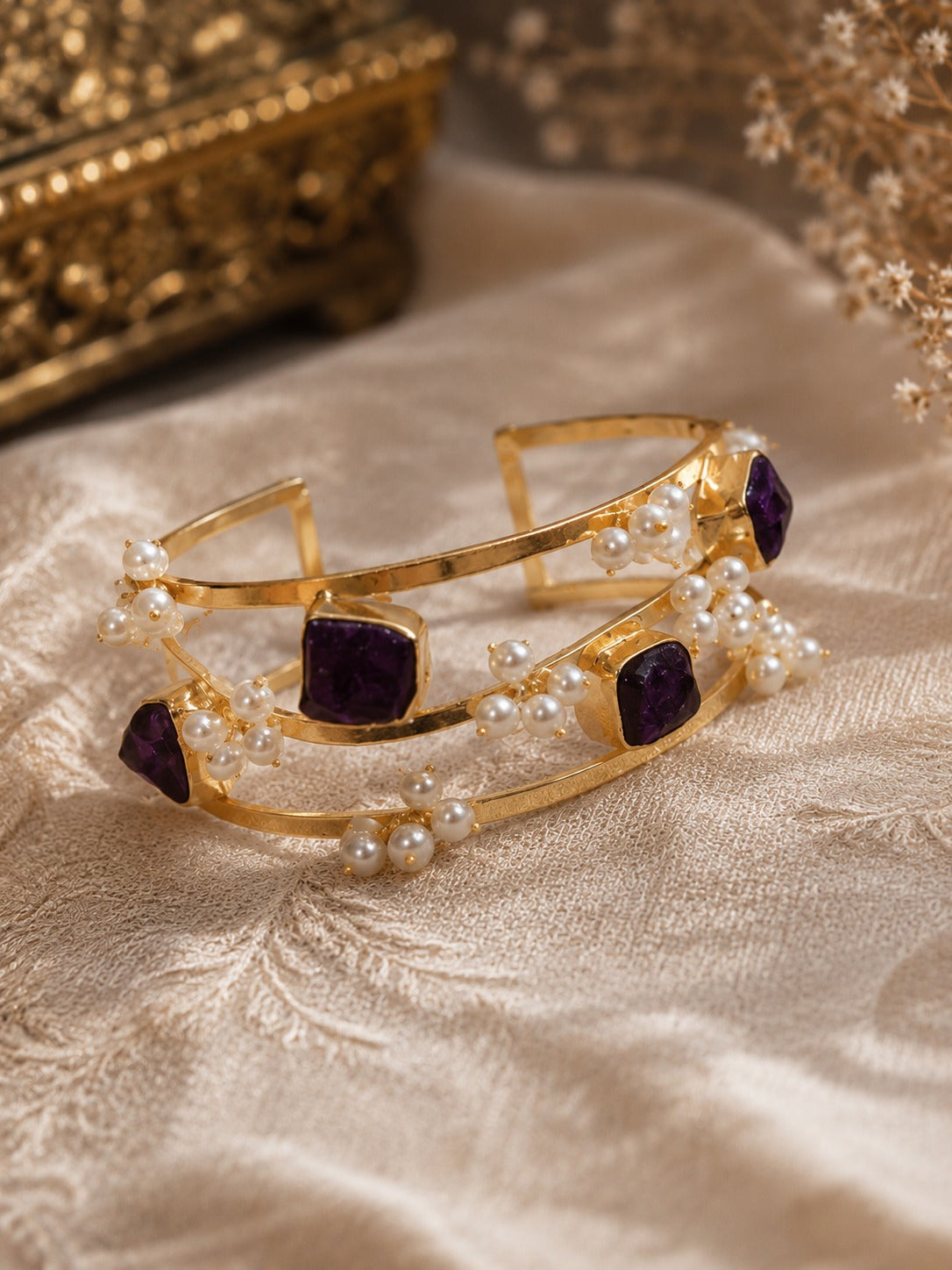 Amethyst Glow Bracelet