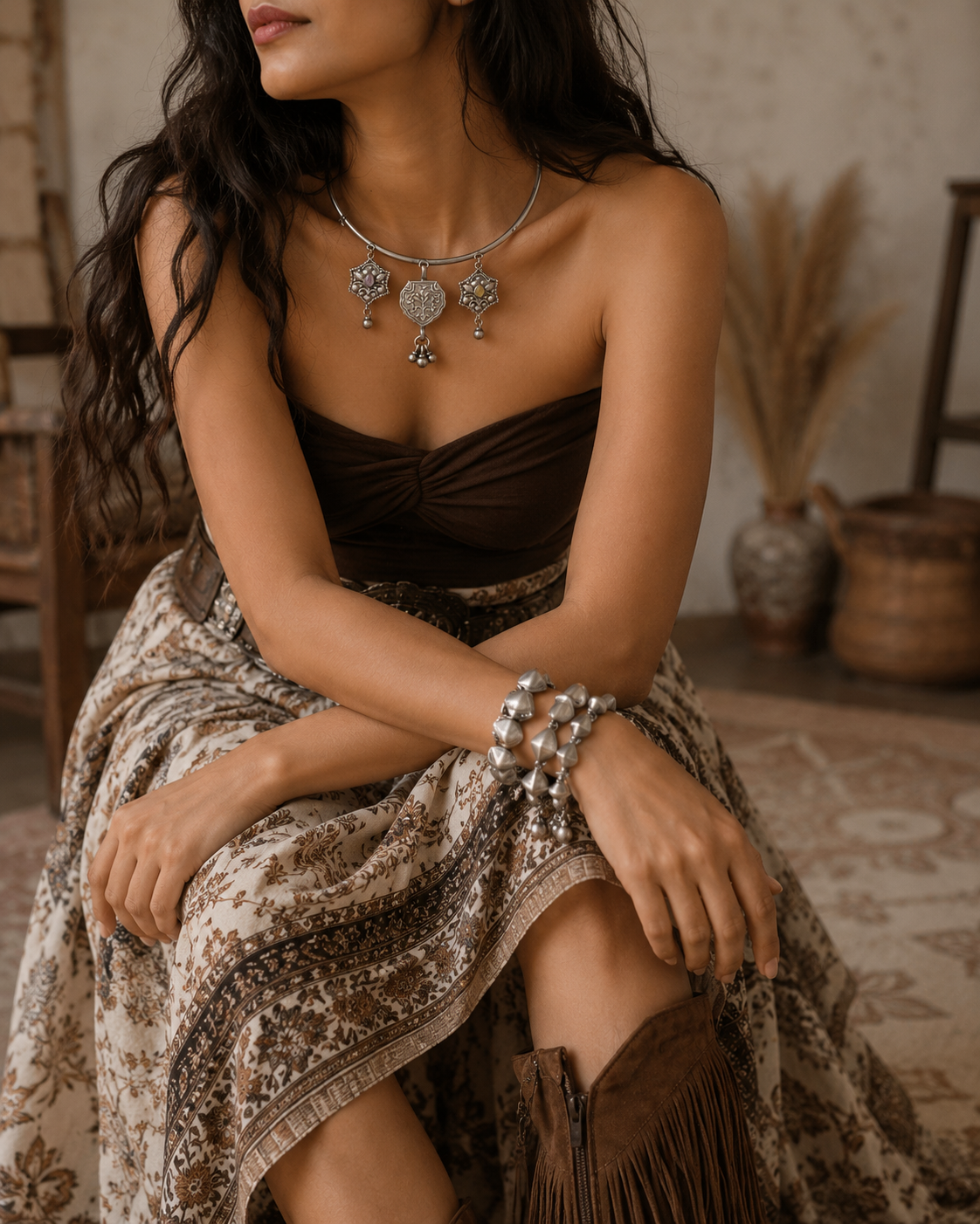 Necklace Tab-Trendy Boho Hasli